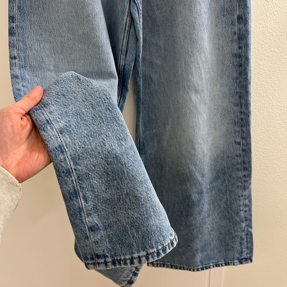 Ganni Soft Light Blue Wide-Leg Jeans - Picture 3 of 5